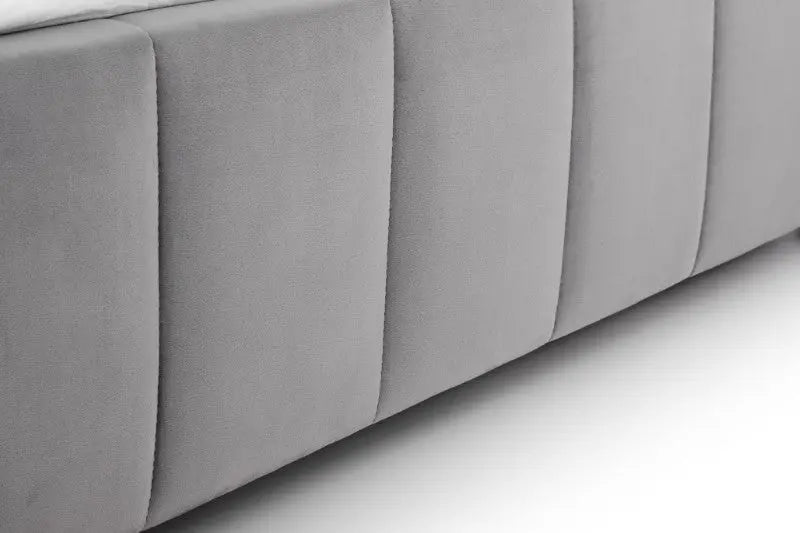 Gatsby 135cm Double Bed - Light Grey Luxepalace