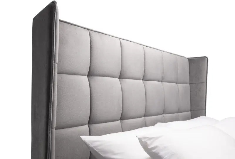 Gatsby Ottoman Storage 150cm King Bed - Light Grey Luxepalace