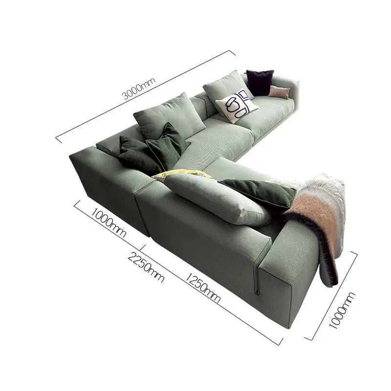 Goswell Two Seater, Three Seater Corner Sofa, Green Luxepalace.co.uk