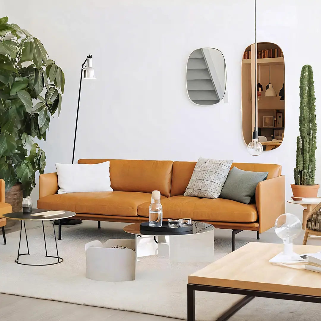H81 Hamilton Two Seater / Three Seater Sofa, Italian Genuine Leather Luxepalace.co.uk