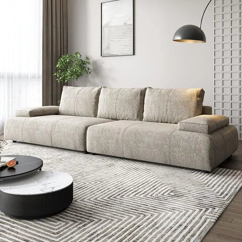 Hank L10 Four Seater Sofa, Linen Luxepalace.co.uk