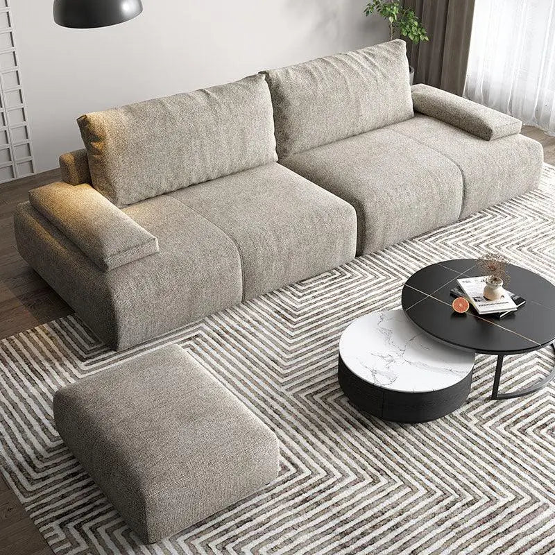 Hank L10 Four Seater Sofa, Linen Luxepalace.co.uk