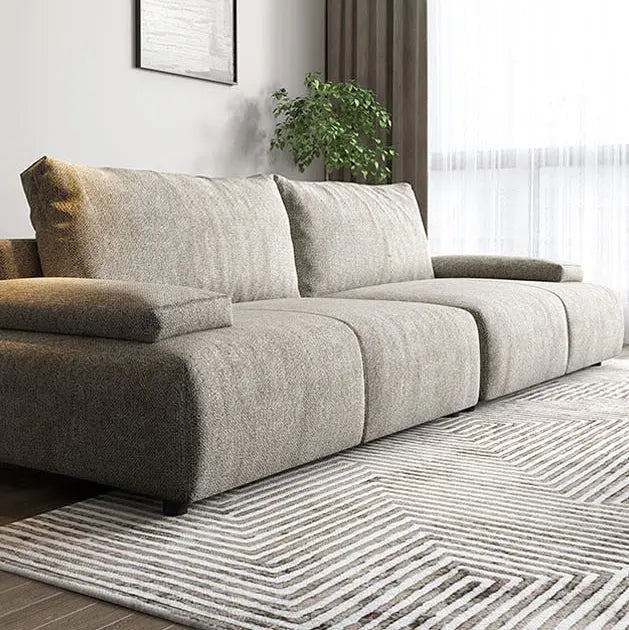 Hank L10 Four Seater Sofa, Linen Luxepalace.co.uk