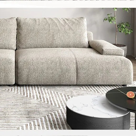 Hank L10 Four Seater Sofa, Linen Luxepalace.co.uk