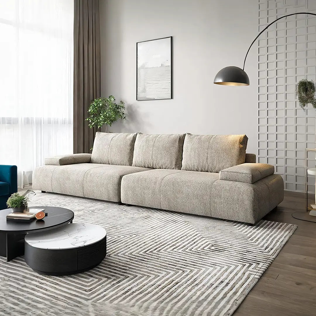 Hank L10 Two Seater, Three Seater Sofa, Linen Luxepalace.co.uk