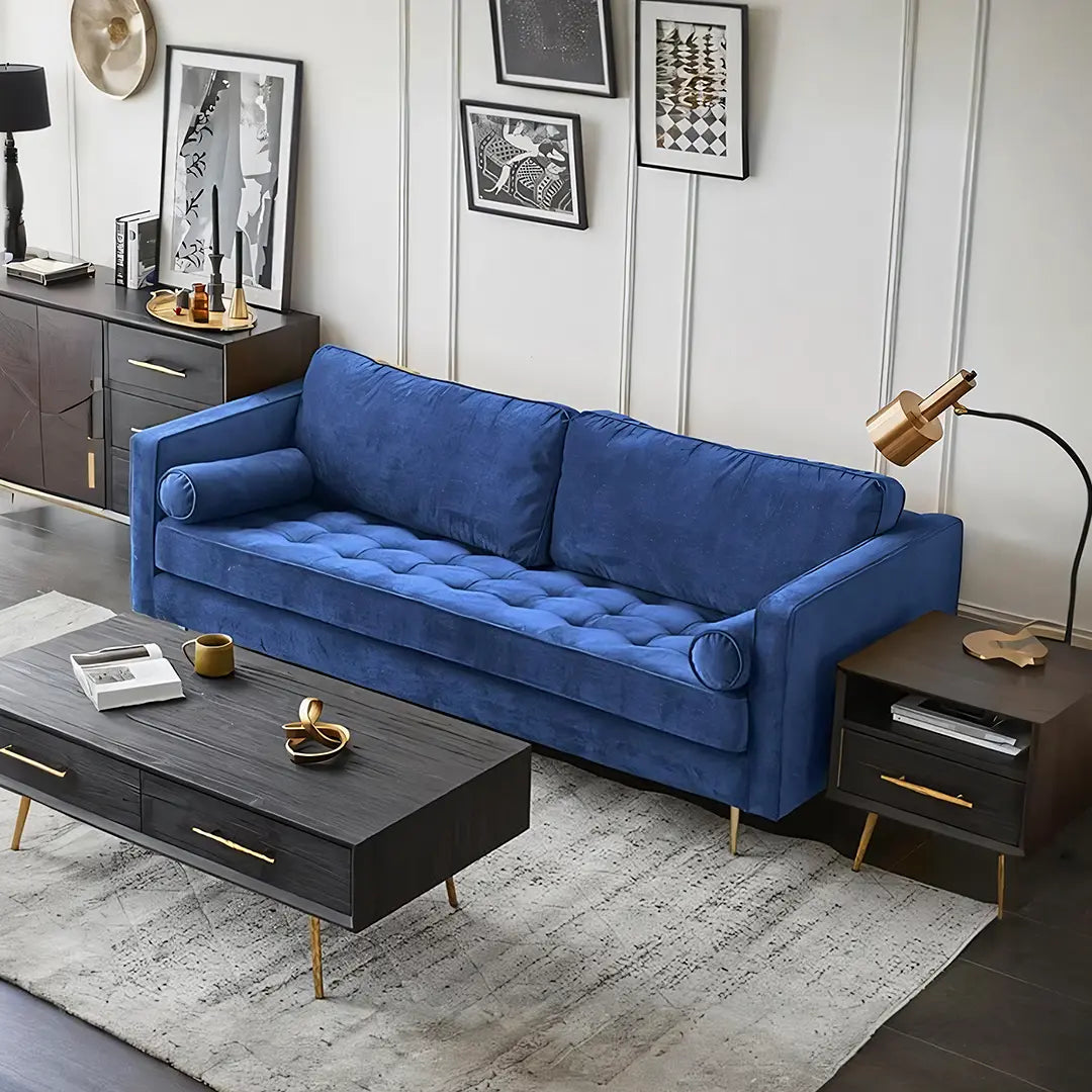 Hanoi Three Seater Sofa, Velvet Luxepalace.co.uk