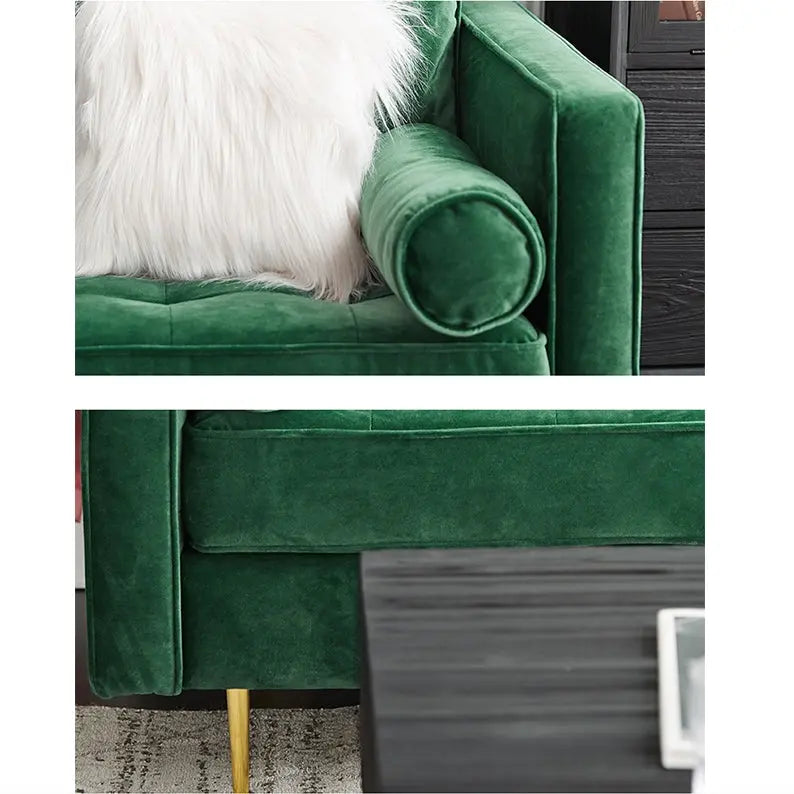 Hanoi Three Seater Sofa, Velvet Luxepalace.co.uk