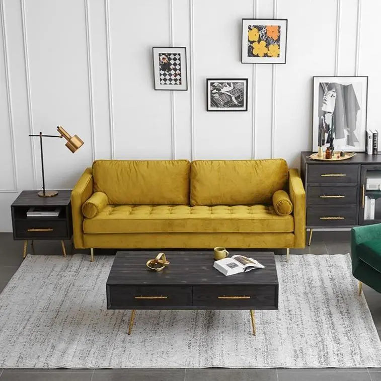 Hanoi Three Seater Sofa, Velvet Luxepalace.co.uk