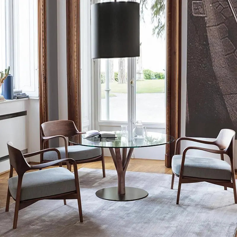 Hans Wegner Inspired Armchair, Dark Oak Luxepalace.co.uk