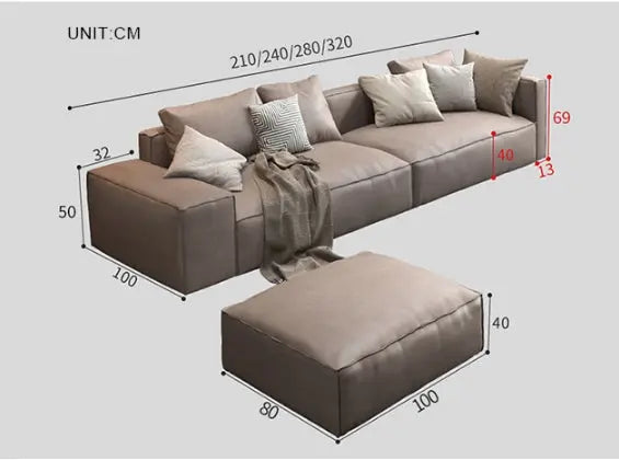 Hartste Two Seater Sofa, Leathaire Luxepalace.co.uk