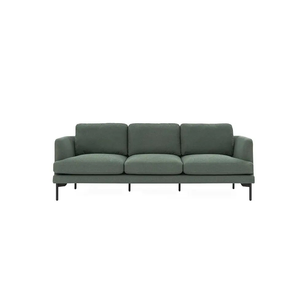 Haven Two Seater Sofa, Armchair, Green Linen Luxepalace.co.uk