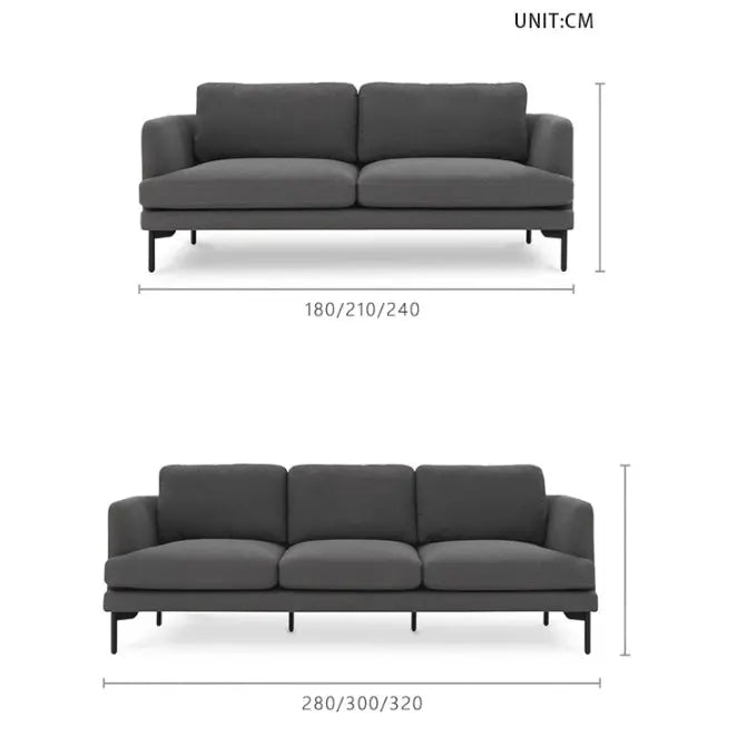 Haven Two Seater Sofa, Armchair, Green Linen Luxepalace.co.uk