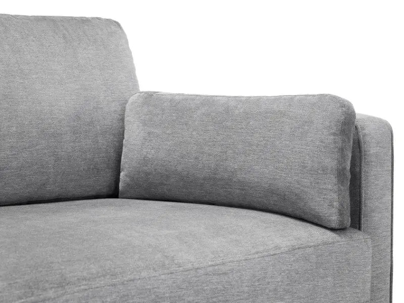 Hayward 3 Seater - Grey Chenille Fabric Luxepalace