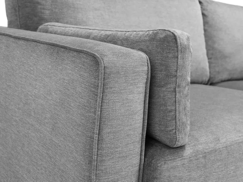 Hayward 3 Seater - Grey Chenille Fabric Luxepalace