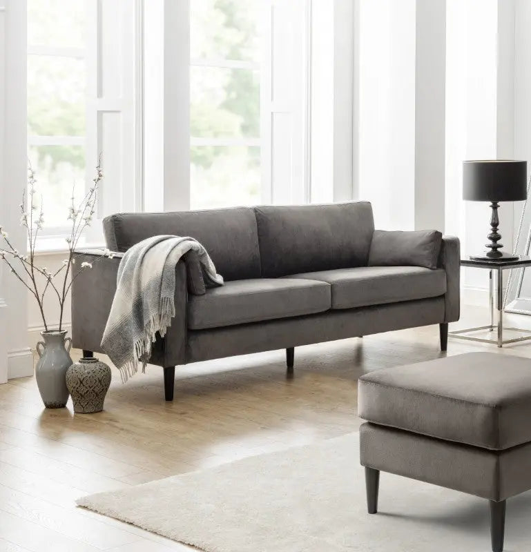 Hayward Velvet Grand 3 Seater Sofa Luxepalace