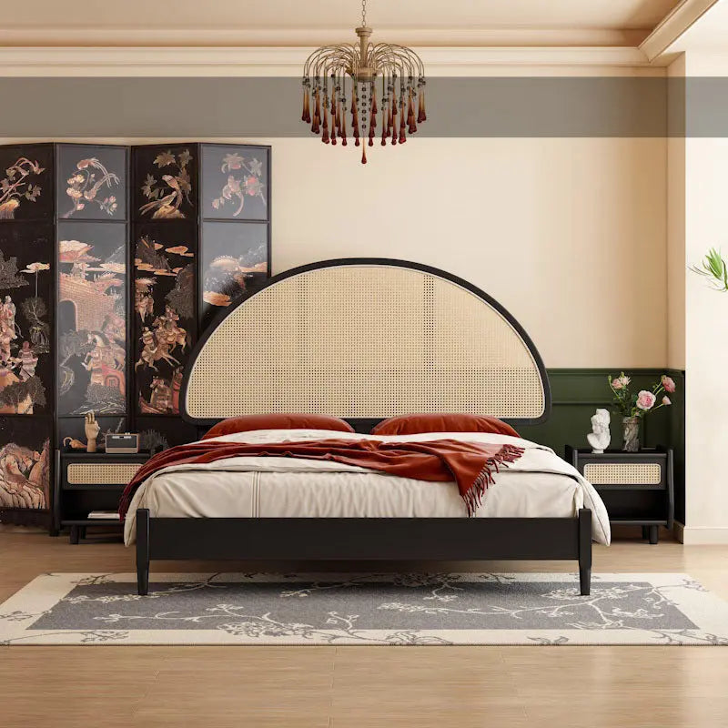 Heather King Size / Super King Size Bed, Rattan Luxepalace.co.uk