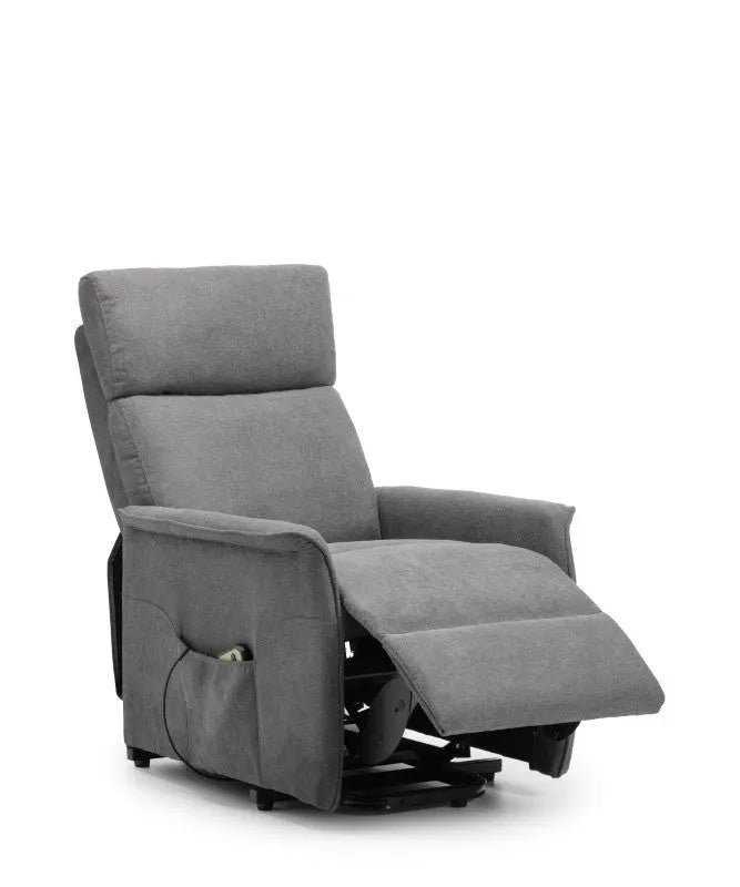 Helena Rise & Recline Chair - Charcoal Fabric Luxepalace