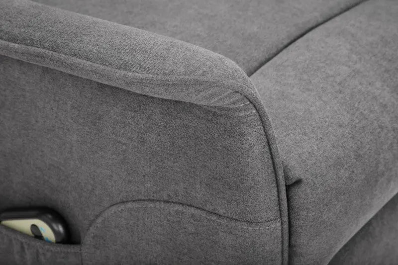 Helena Rise & Recline Chair - Charcoal Fabric Luxepalace