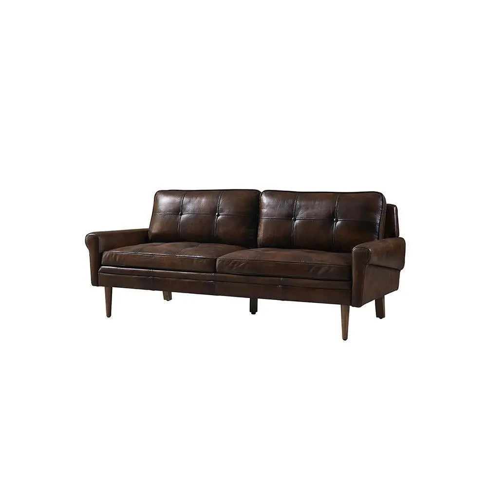 Hemenway Two Seater Sofa, Full Grain Leather Luxepalace.co.uk
