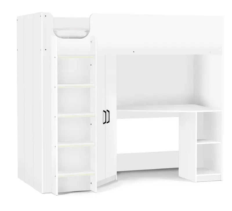 Hercules High Sleeper - All White Luxepalace