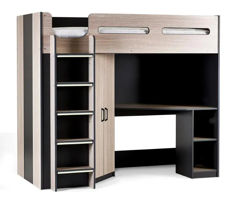 Hercules High Sleeper - Woodgrain & Anthracite Luxepalace