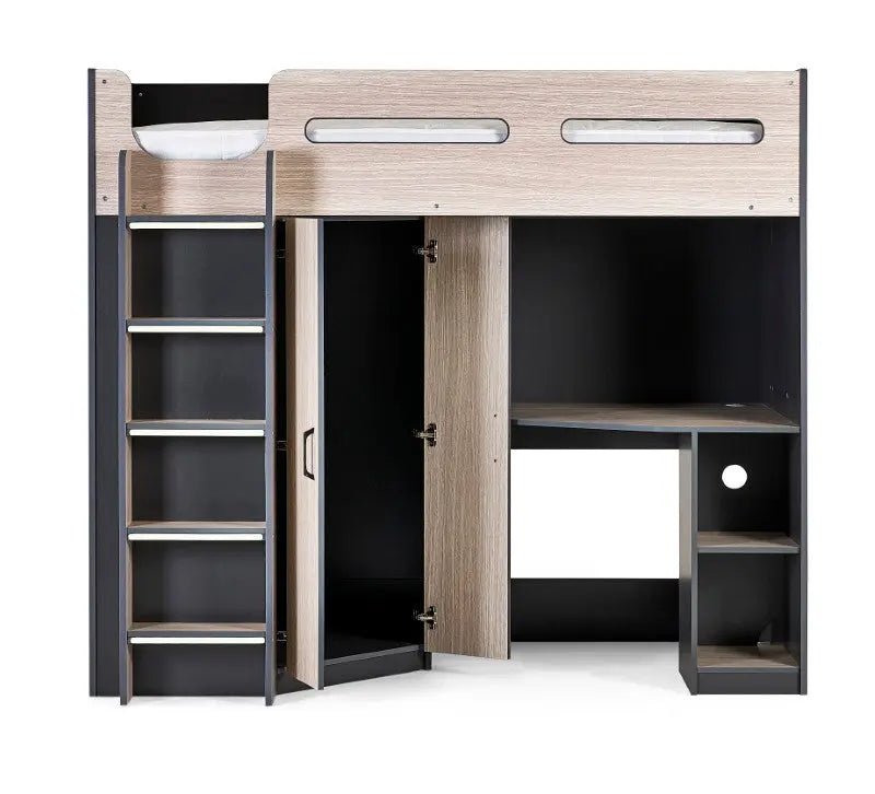 Hercules High Sleeper - Woodgrain & Anthracite Luxepalace