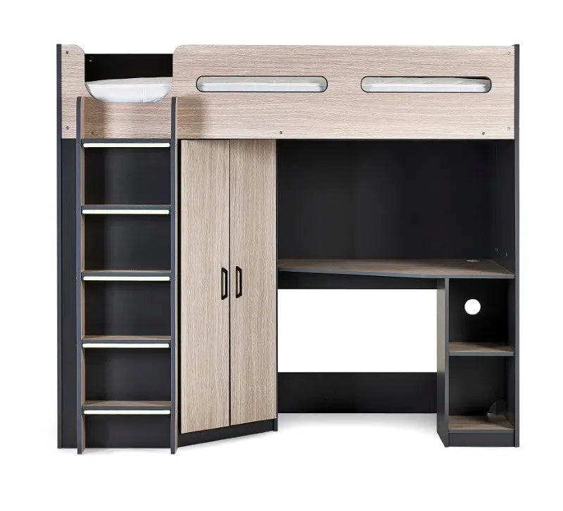 Hercules High Sleeper - Woodgrain & Anthracite Luxepalace