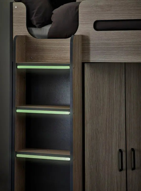Hercules High Sleeper - Woodgrain & Anthracite Luxepalace