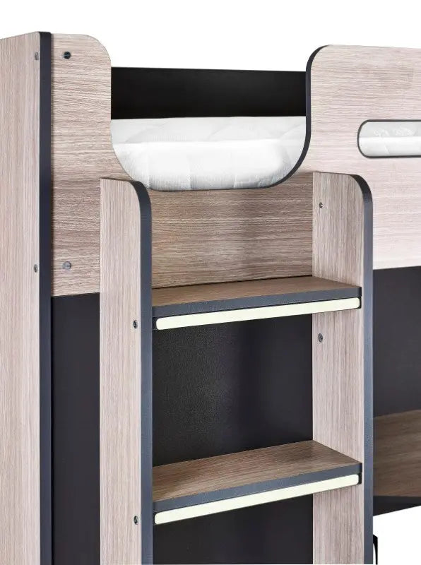 Hercules High Sleeper - Woodgrain & Anthracite Luxepalace