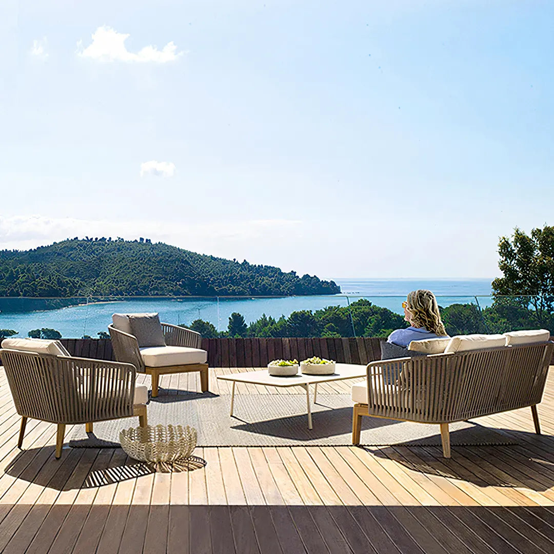 Hippolyta Outdoor Dining Set, Outdoor Sofa Set Luxepalace.co.uk