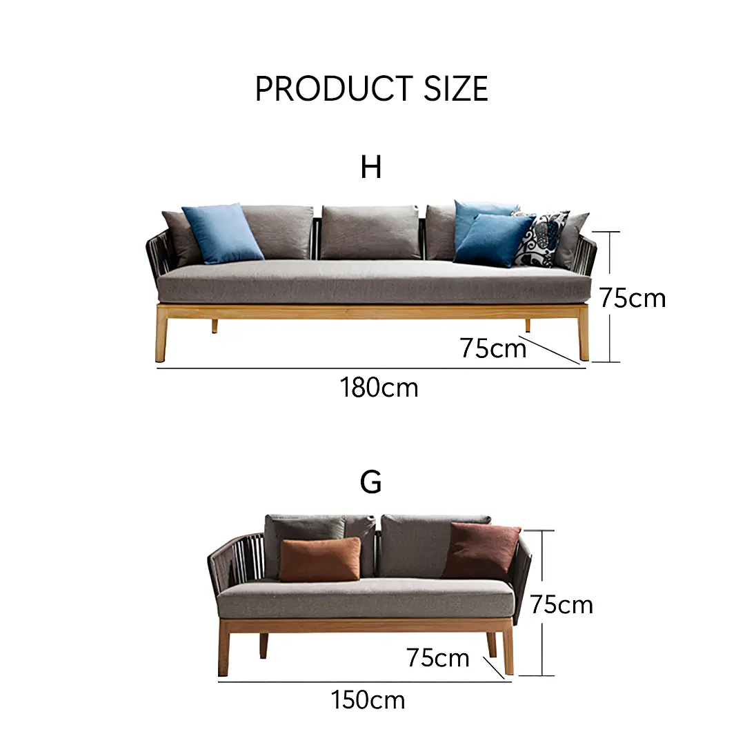 Hippolyta Outdoor Dining Set, Outdoor Sofa Set Luxepalace.co.uk