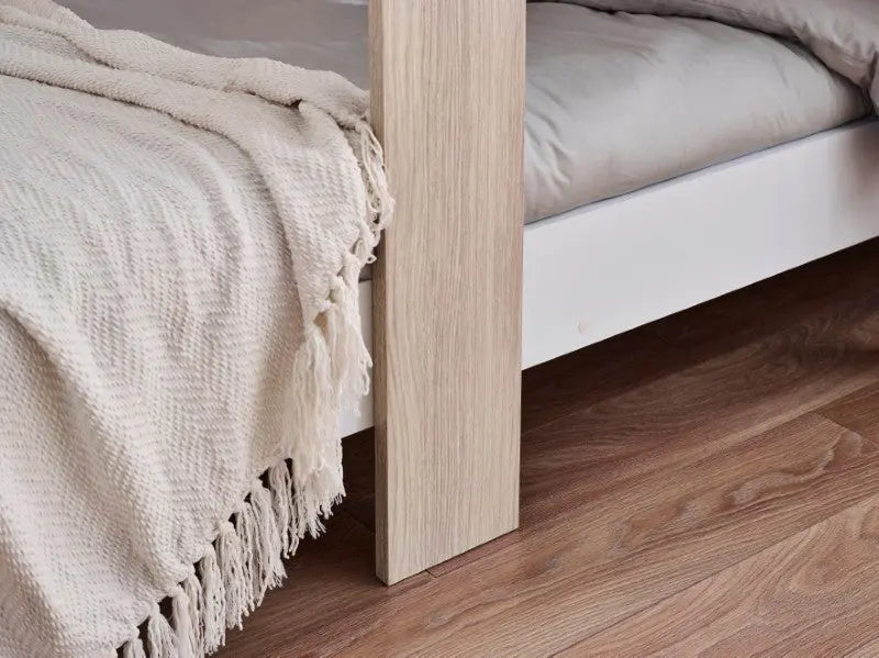 Horizon Bunk Bed - Pale Wood And White Luxepalace