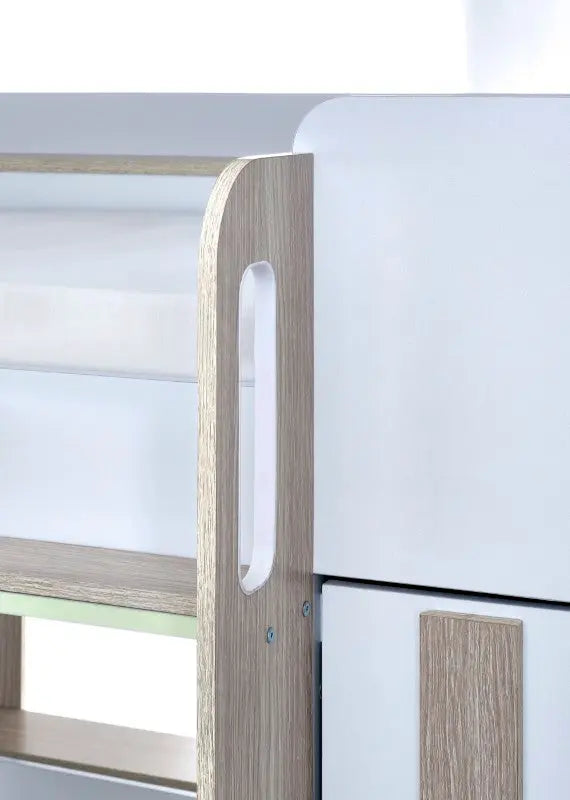 Horizon Bunk Bed - Pale Wood And White Luxepalace