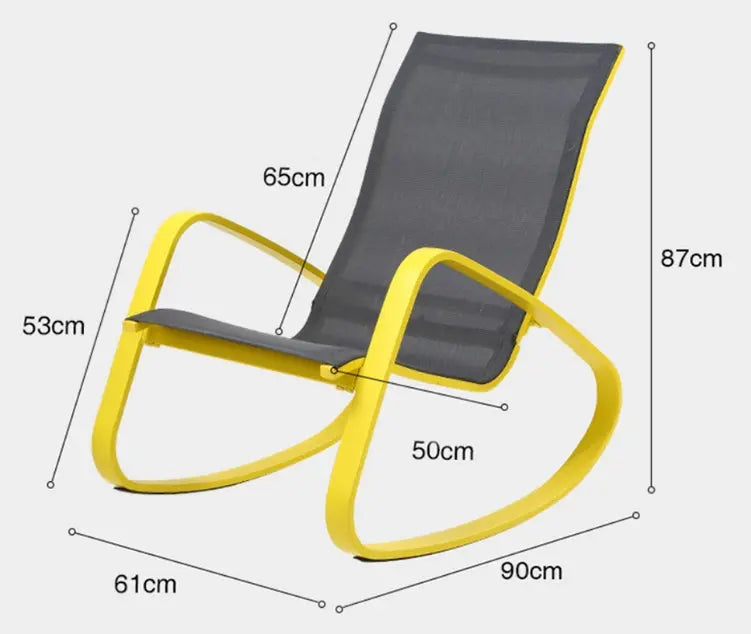 IP023 Modern Rocking Chair, Indoor/ Outdoor Furniture Luxepalace.co.uk