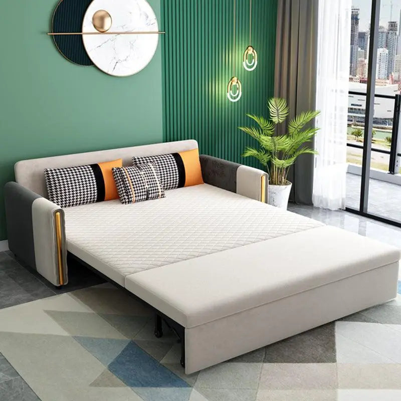 Imelde Two Seater Sofa Bed, Linen Luxepalace.co.uk