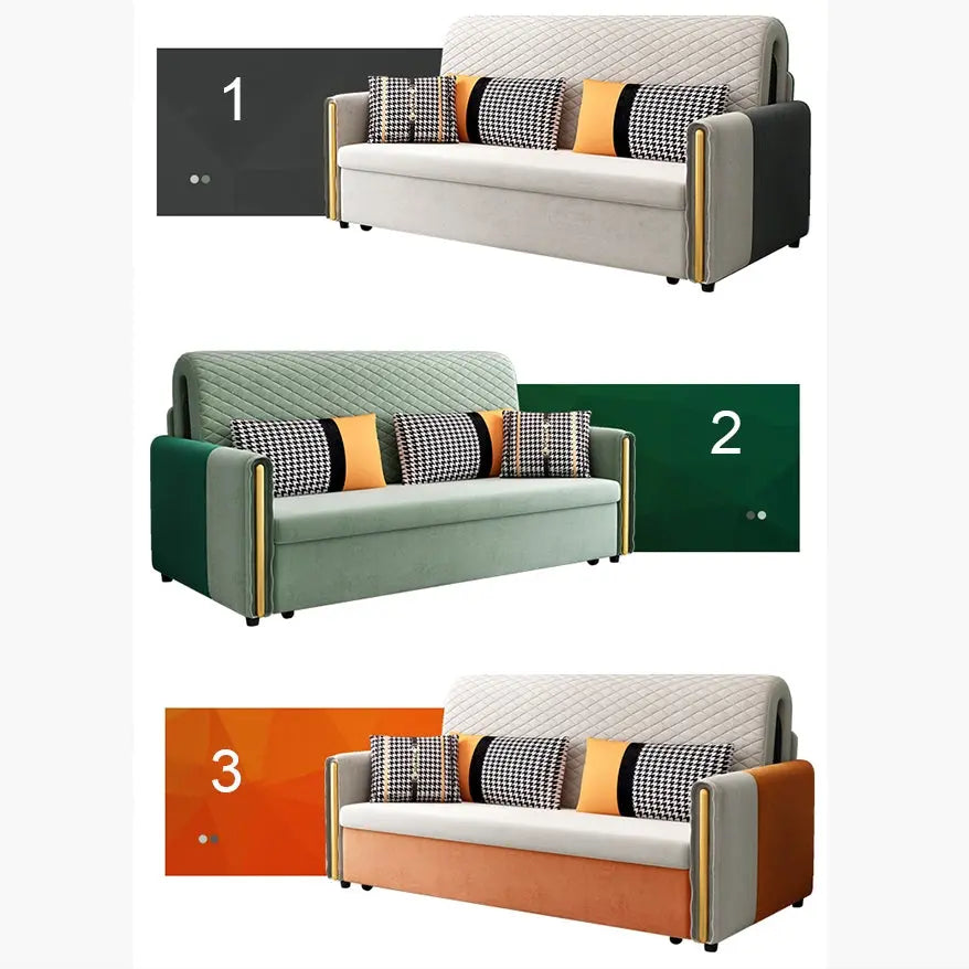 Imelde Two Seater Sofa Bed, Linen Luxepalace.co.uk