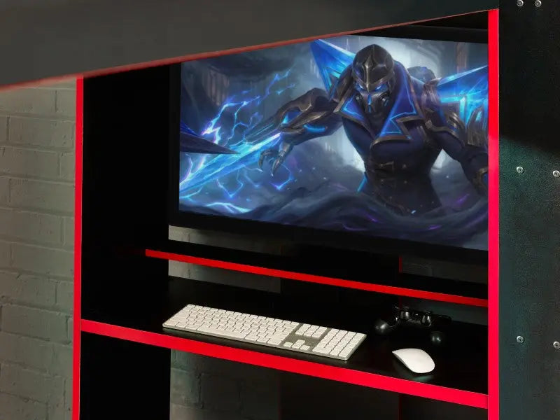 Impact Gaming Bunk Black/Red Luxepalace