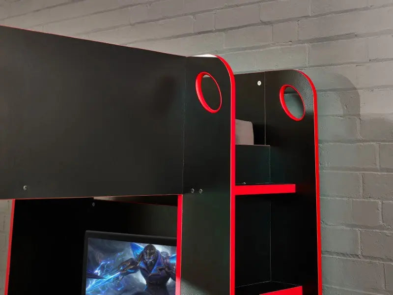 Impact Gaming Bunk Black/Red Luxepalace