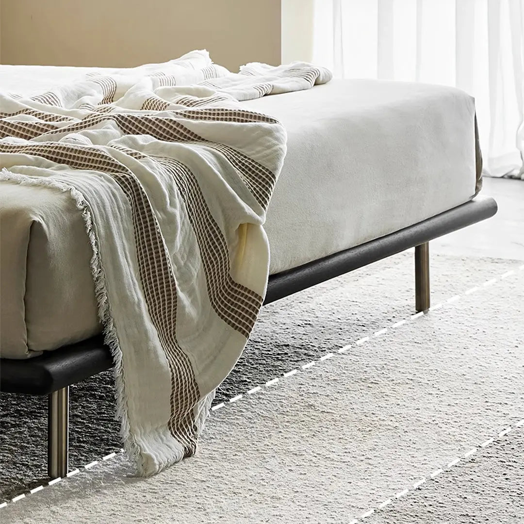 Ines Floating Bed, King Size, Super King Size Bed, Real Leather Luxepalace.co.uk
