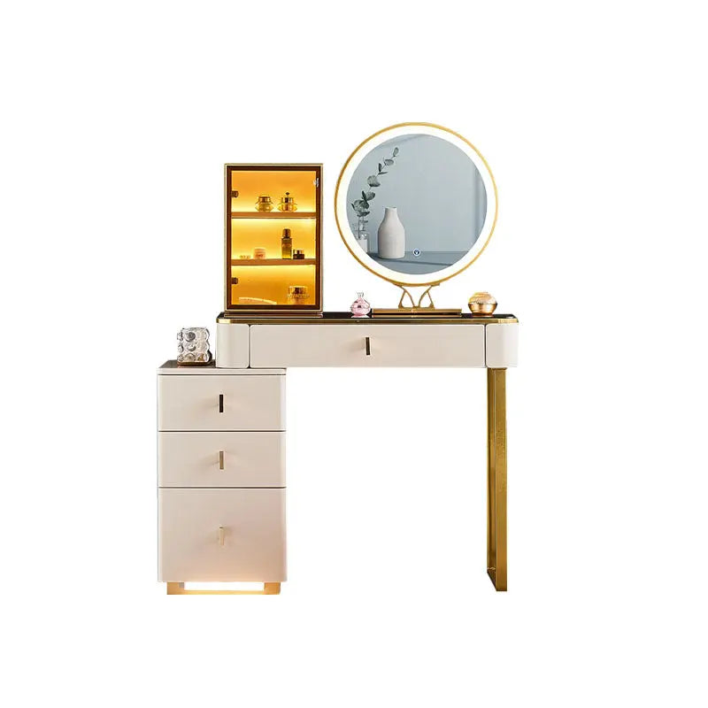 Isai Extendable Dressing Table With LED Mirror Luxepalace.co.uk