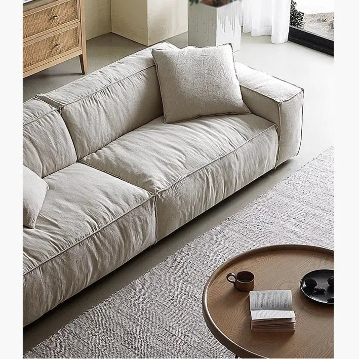 Jerome Three Seater Sofa, Cotton Linen Luxepalace.co.uk