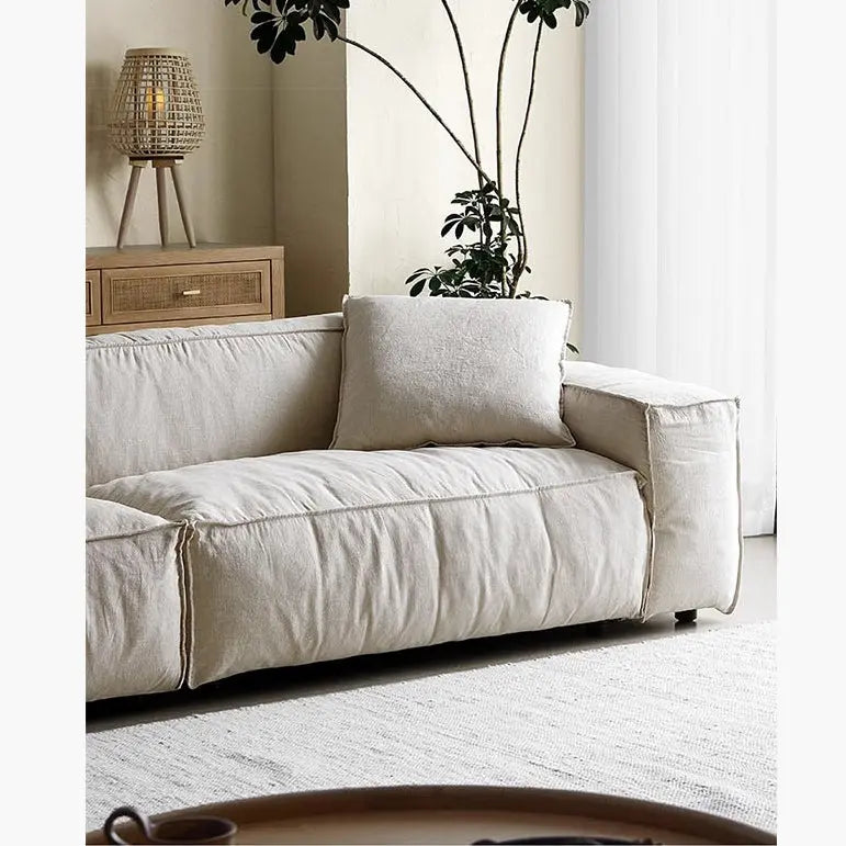 Jerome Three Seater Sofa, Cotton Linen Luxepalace.co.uk