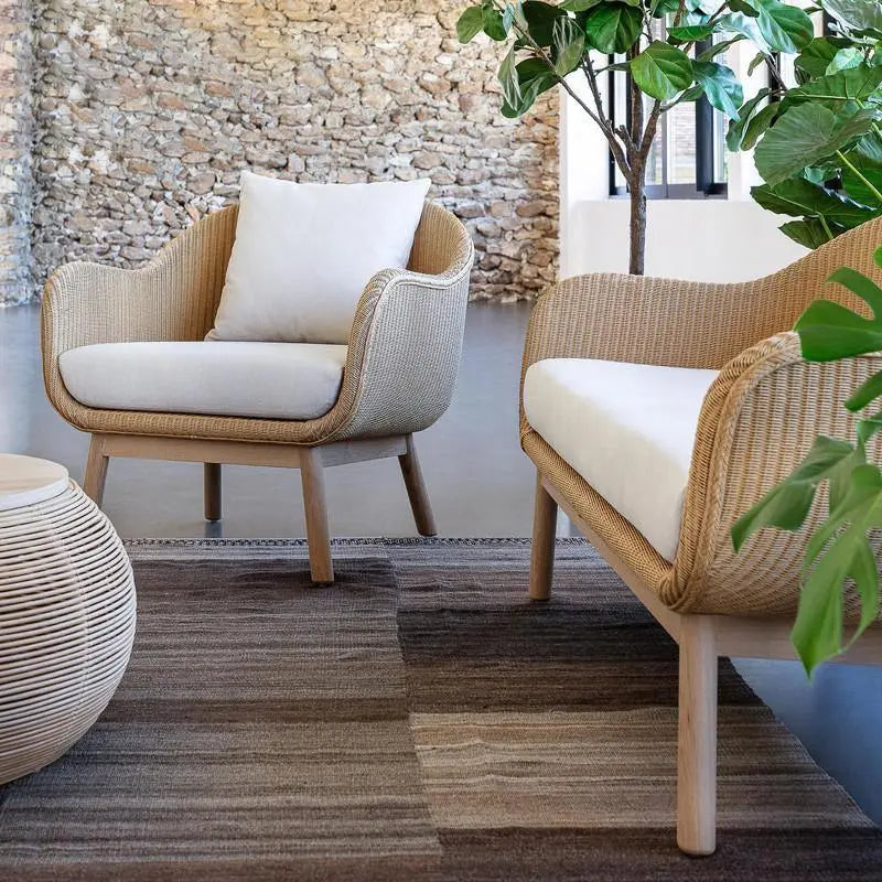 Julii Rattan Armchair, Two Seater Sofa, Outdoor Furniture Luxepalace.co.uk