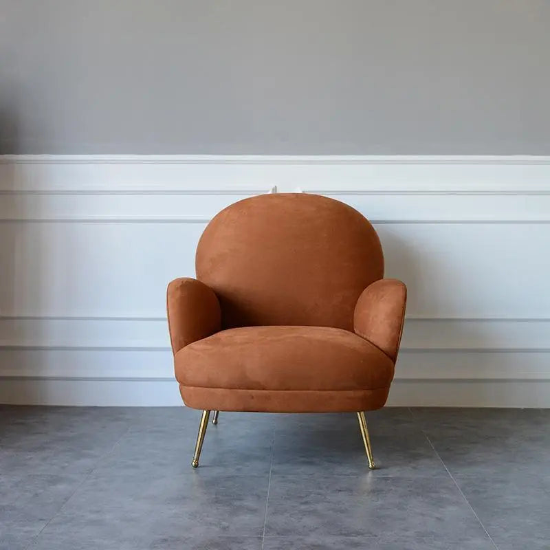 Juno Armchair, Brown Velvet Luxepalace.co.uk