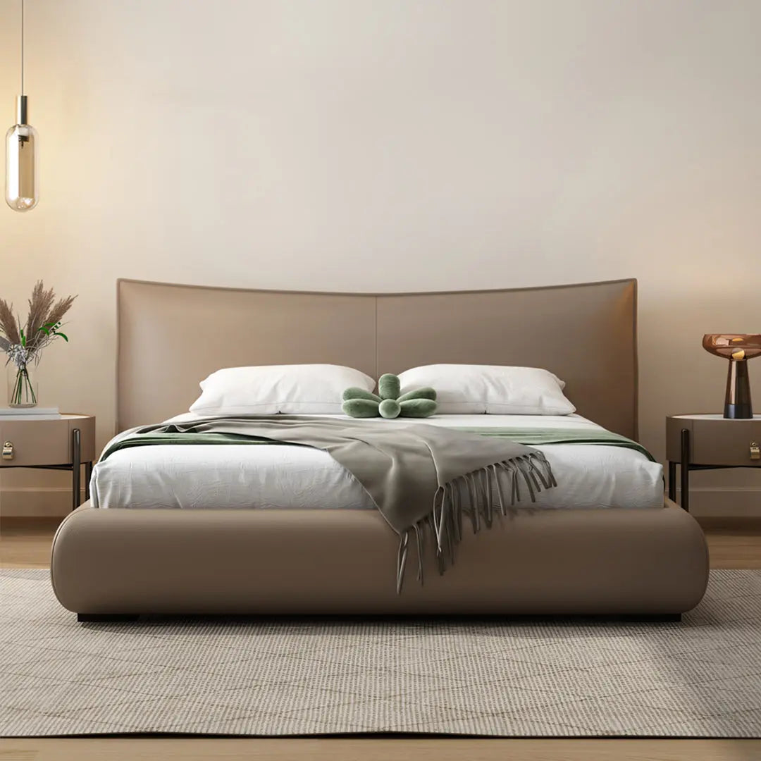 Kai King Size Bed With Storage, Super King Size With Storage, Real Leather Luxepalace.co.uk