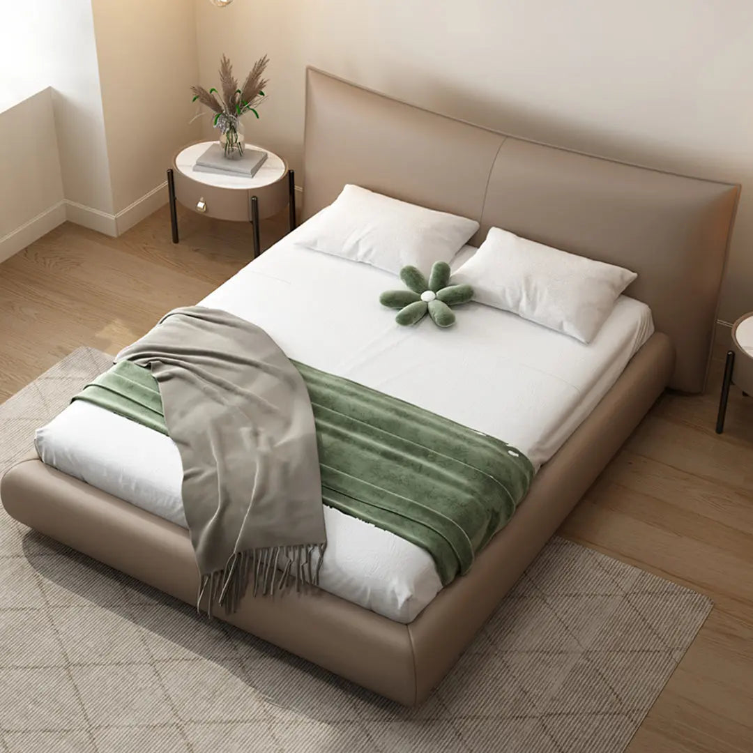 Kai King Size Bed With Storage, Super King Size With Storage, Real Leather Luxepalace.co.uk