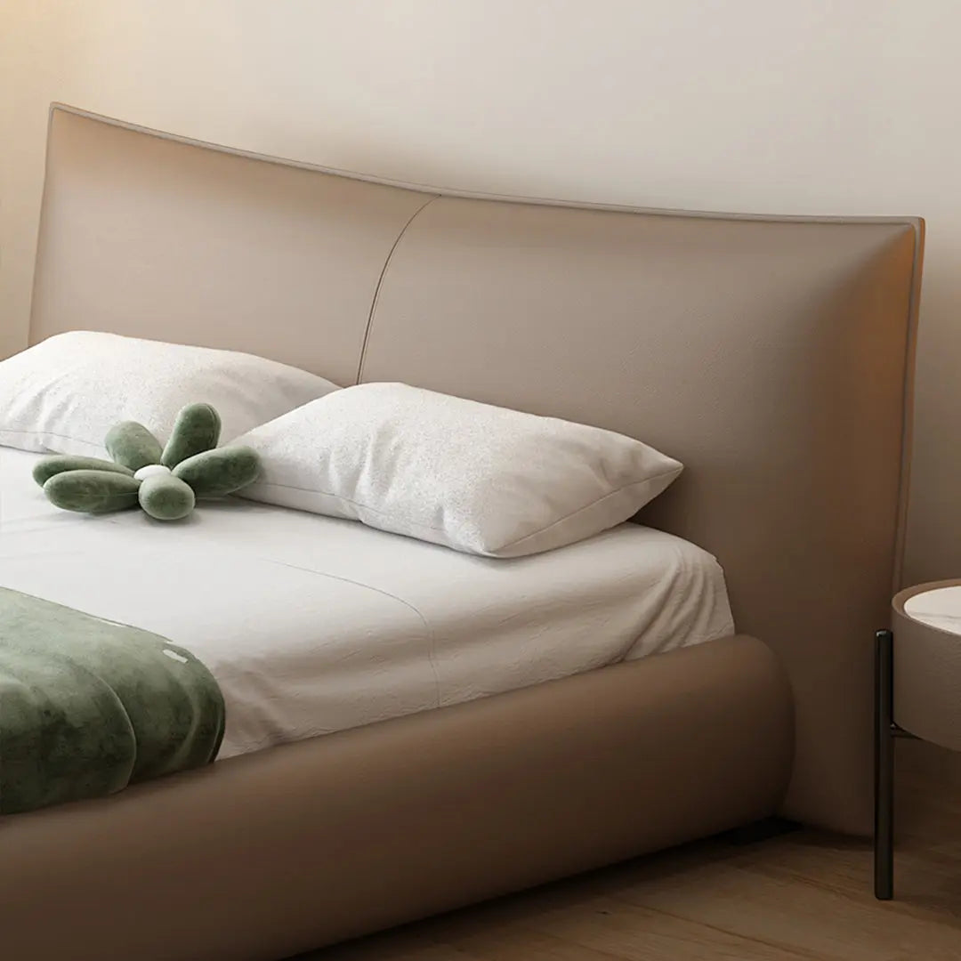 Kai King Size Bed With Storage, Super King Size With Storage, Real Leather Luxepalace.co.uk
