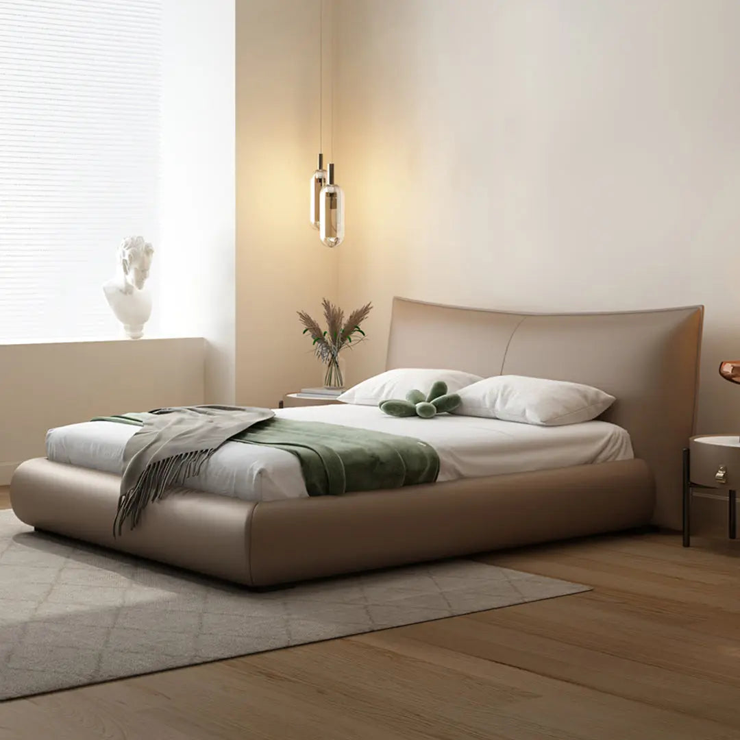Kai King Size Bed With Storage, Super King Size With Storage, Real Leather Luxepalace.co.uk