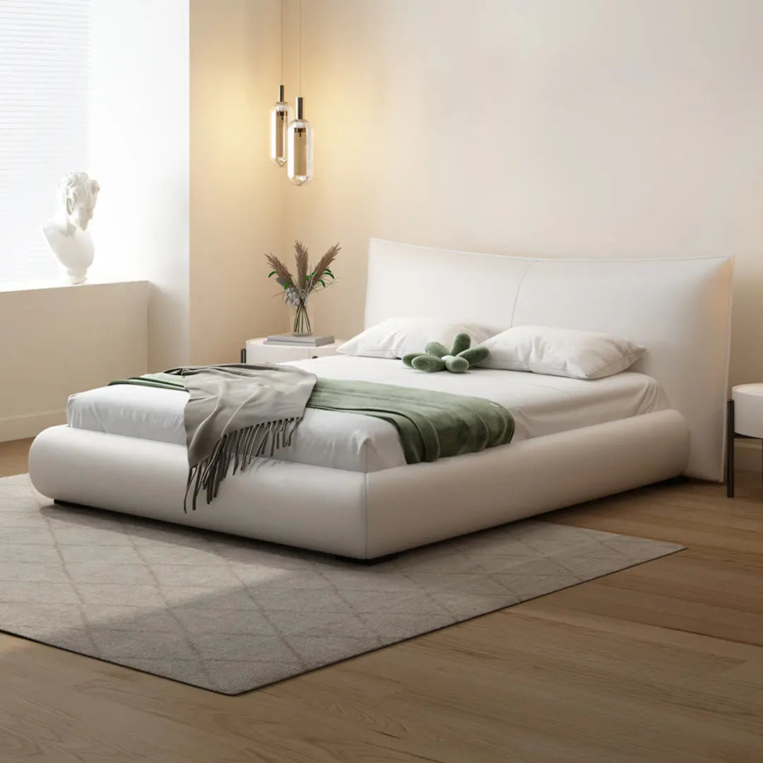 Kai King Size Bed With Storage, Super King Size With Storage, Real Leather Luxepalace.co.uk