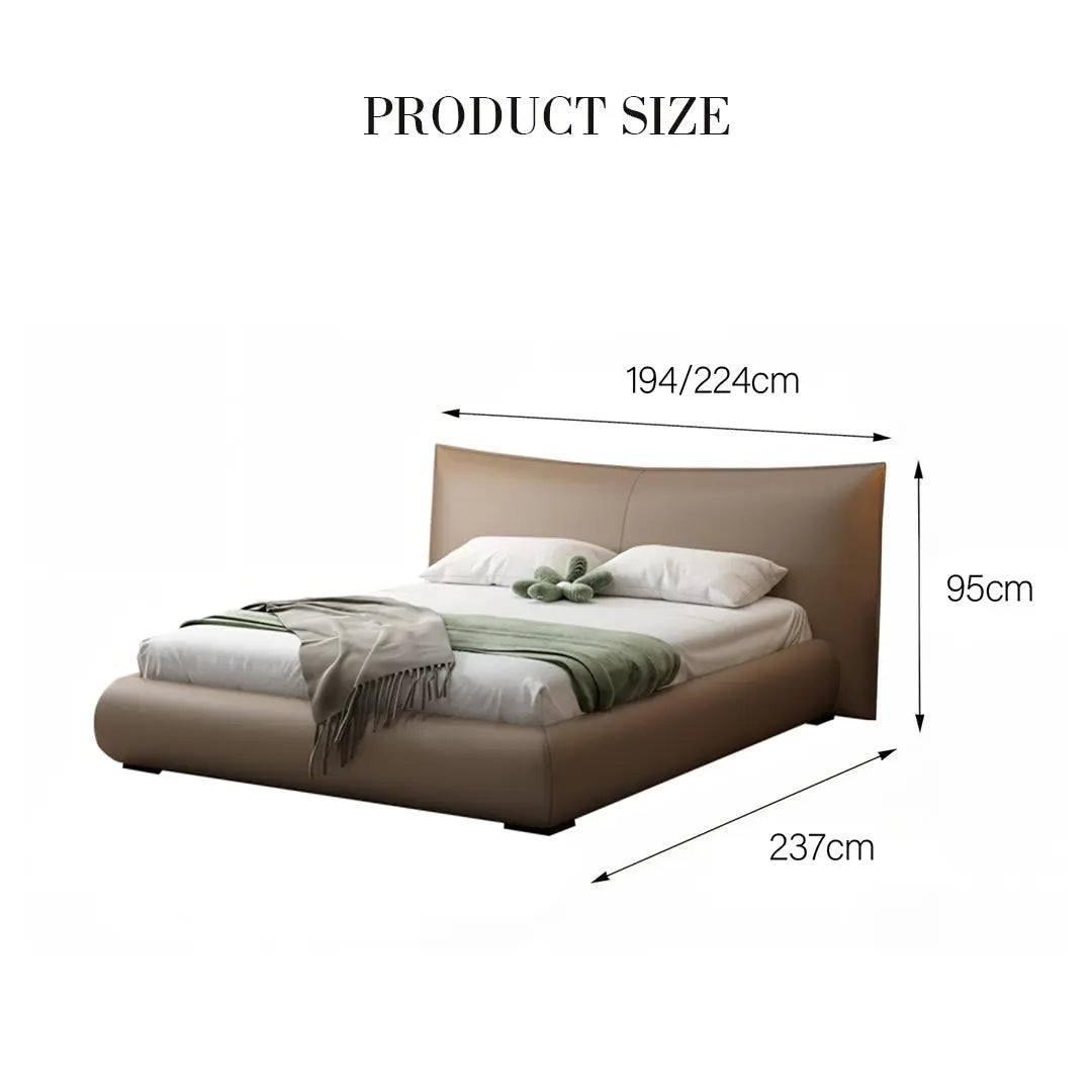 Kai King Size Bed With Storage, Super King Size With Storage, Real Leather Luxepalace.co.uk